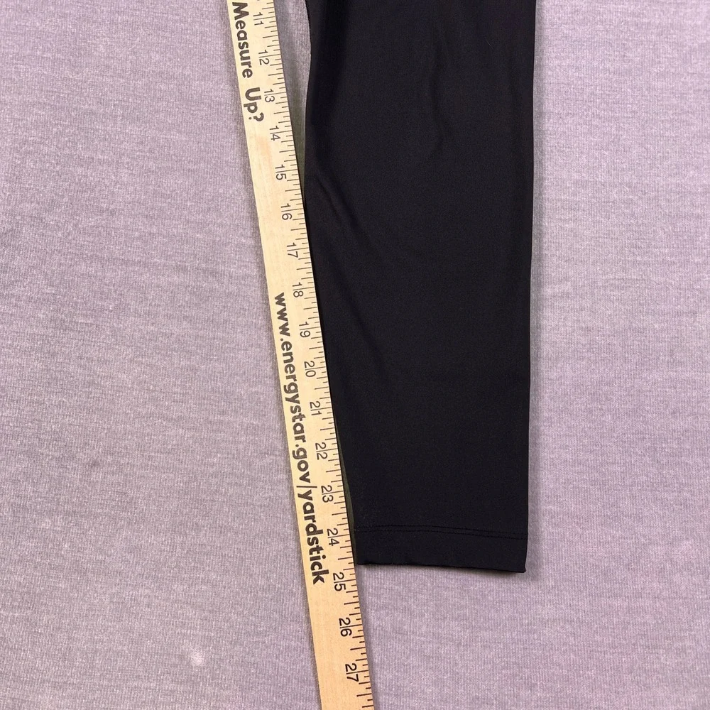 Nike Dri-Fit One High Rise 7/8 Leggings Womens Large Black Polyester Spandex